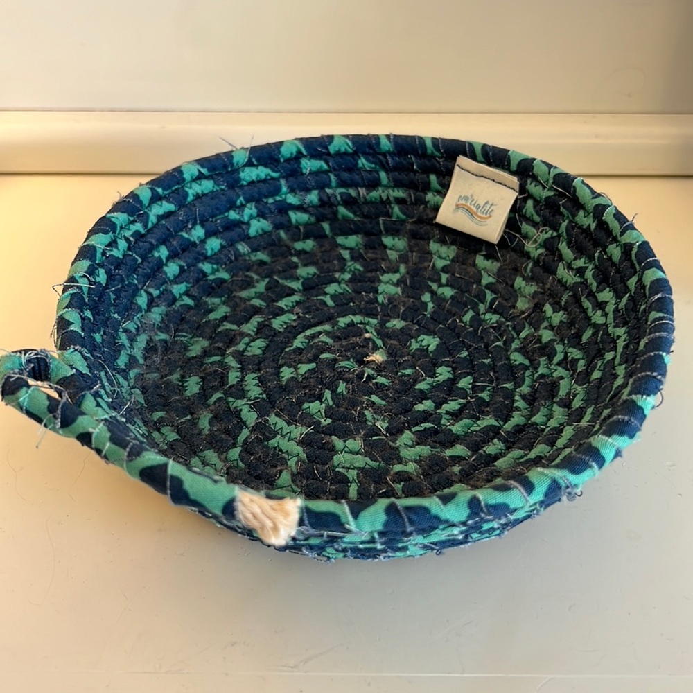 Handmade rope bowl